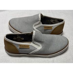 Tommy Bahama Women's Striped Canvas Slip On Shoes